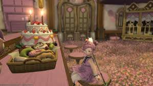 New basket of flowers housing item 3,500 gil at the gridanian florist. I May Have Gone Overboard With The Flower Carpets Ffxiv
