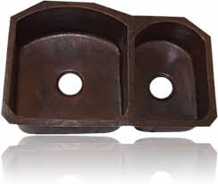 An undermount sink does have a rim, but the rim is not visible because it rests up against the bottom of the counter. 70 30 Undermount Or Drop In Double Bowl Copper Kitchen Sink 33 Or 35 Myluxurykitchenandbath Com