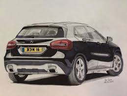 Pin By Jennifer Dittmann On Auto In 2020 Mercedes Gla Marker Drawing Mercedes