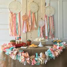 Baby Shower Deko Basteln Girlanden Traumfanger Pastell Family Baby Stoff Girlande Baby Shower Deko Deko Basteln
