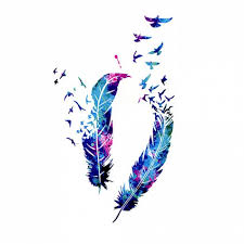 Its depends on type skin and where it is placed. Einmal Tattoo Feder Bunt Temporary Tattoo Aufkleber Temporare Tattoos Sticker Ebay