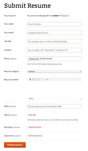 Resume Manager Wp Job Manager