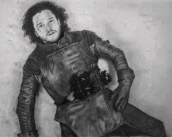 Kit harington as jon snow. The Death Of Jon Snow Drawing By Vanessa Cole