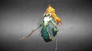 Naga Siren By Prakrobin Defense Of The Ancients Naga 3d Character