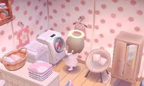 Room Inspiration Polka Dotted Laundry Room Animal Crossing Animal Crossing Game Animal Crossing Qr