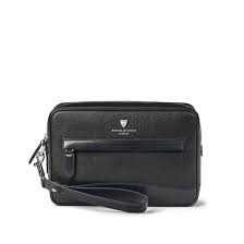 Weixier mens clutch bag handbag leather zipper long wallet business hand clutch phone canvas wristlet bag large clutch wallet purse zipper pouch handbag organizer with leather strap. Men S City Clutch Bag In Black Saffiano Aspinal Of London