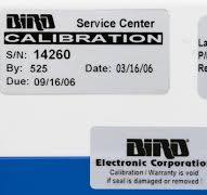 29515 BIRD DIRECTIONAL POWER SNSR, 1.5-2.5MHZ, 3W-10KW (NEW ...