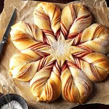 More in the savory vein, this christmas wreath bread recipe is super simple and the perfect accompaniment for your main meal. Christmas Star Twisted Bread Recipe Holiday Bread Christmas Cooking Star Bread