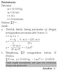 Balok mengalami gaya tarik f 1 = 15 n ke kanan dan gaya f 2 ke kiri. Belajar Fisika Online Dinamika Gerak Lurus Materi Dan Pembahasan Soal
