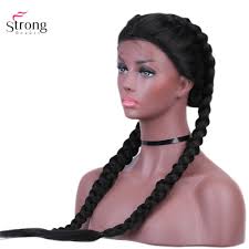 Braids are arguably the og hairstyle. Strongbeauty Two French Braid Hairstyles Lace Front Wigs For Women Synthetic Lace Wig Long Black With Baby Hair Synthetic Lace Wigs Aliexpress