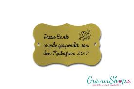 Bank24.uz is tracked by us since november, 2014. Formschild Fur Holzbank Inkl Gravur Gravurshop