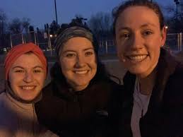 We just completed our barefoot run in the first snow!!! It was cold🥶