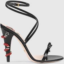 Black Ankle Strap Sandals Heels Gucci Leather Crisscross Sandal 950 Liked On Polyvore Featuring Shoes Sandals Black Leather Ankle S Criss Cross Sandals Black Sandals Heels Gucci Heels