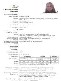 Curriculum vitae limba romana download. Sample Of Cv European Format Europass Cv Sample