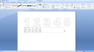 Number of places to fill the consonants = 4 number of ways in which 4 consonants can be arranged in their designated places = 4p4. How To Make Dashed Letters And Number Tracing In Microsoft Word 2007 By Using Wordart Youtube