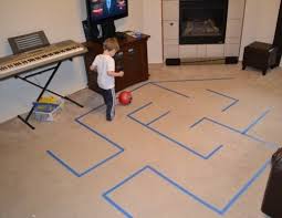 Duct Tape Maze In The Game You Can Use The Ball Hoop Balloons With Tape You Can Think Of A L Business For Kids Recess Activities Indoor Recess Activities