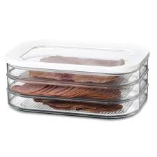 Ros803060 Caja Fiambre Contenedores De Alimentos Tapas Transparentes Botes De Cocina
