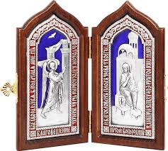 25 марта 5549 года от сотворения мира произошло одно из основных событий в истории христианства. Ikona Skladen Blagoveshenie Presvyatoj Bogorodicy Serebryanaya S Cvetnoj Emalyu Na Dereve Kupit Po Cene 6 900 Internet Magazin Svyatcy Svyatsy Shop Ru Moskva