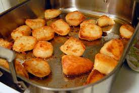 British Style Roasties A Whole New Potato Recipes Food Roasted Brussel Sprouts