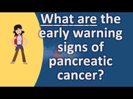 Pancreatic cancer is difficult to identify early on. What Are The Early Warning Signs Of Pancreatic Cancer Find Health Questions Youtube