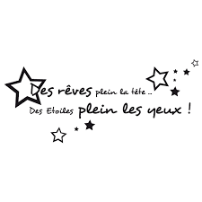 Sticker Citation Des Reves Plein La Tete Stickers Center Sticker Citation Citation Reve Citation