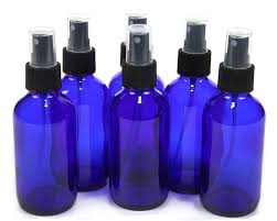 Amazon Com 6pcs 1 7oz 50ml Blue Plastic Spray Bottle With Black Fine Mist Sprayers Cosmetic Essential Oil Perfume Storage Container For Home And Travel Use 50ml Beauty