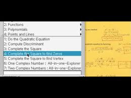 To find the standard form of the given circle equation by factoring. Algebra Made Easy Step By Step With The Ti Nspire Cx Cas 2021
