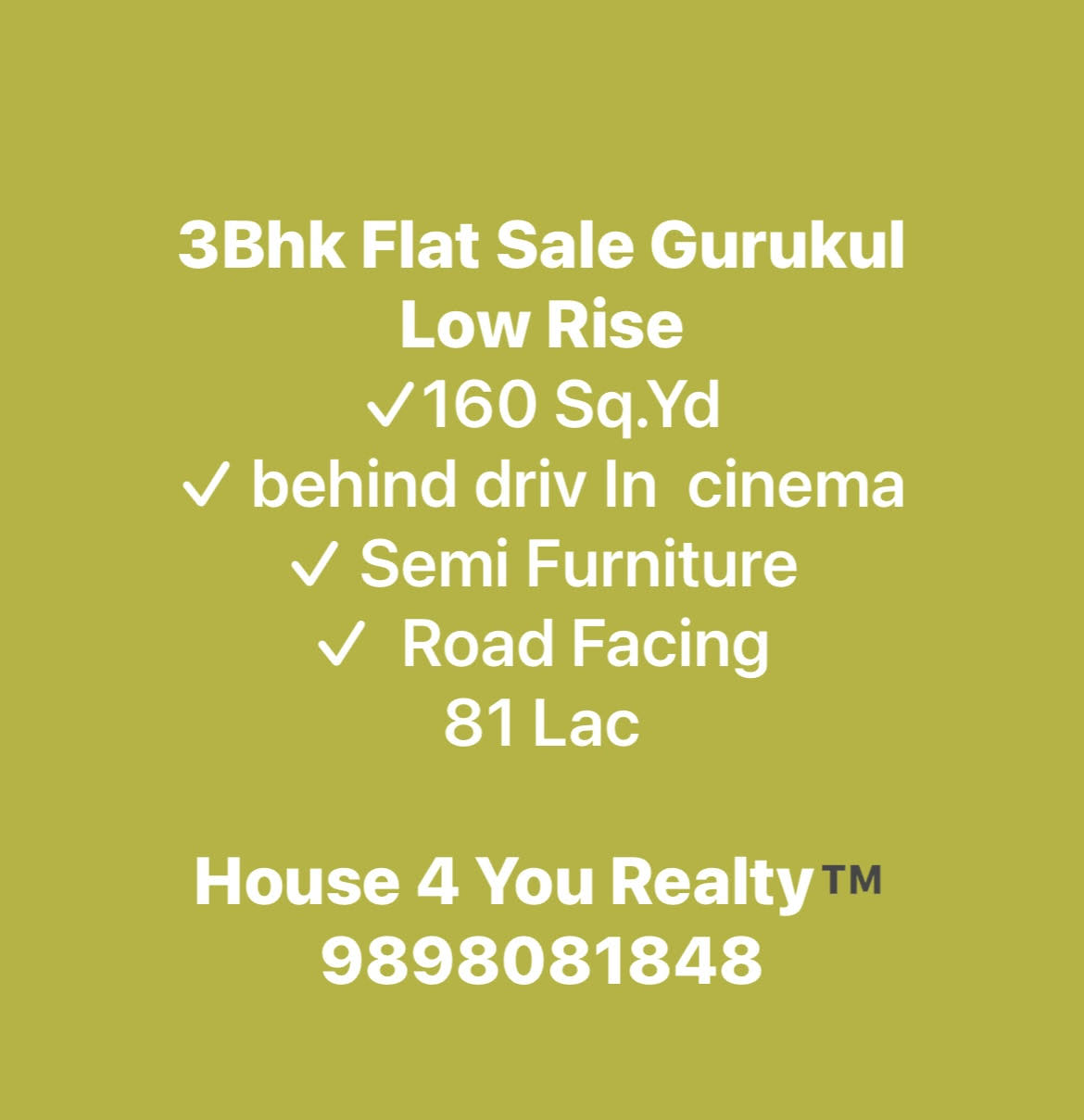 3Bhk Flat Sale Gurukul product image