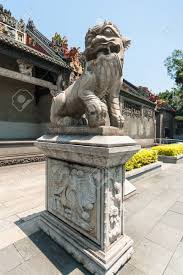 GUANGZHOU, CHINA - APRIL 1, 2017: Statue In Court Of Chen Clan ...