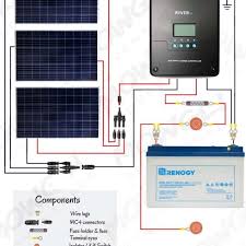Product list and cost of components. 12v Solar Panel Wiring Diagrams For Rvs Campers Van S Caravans