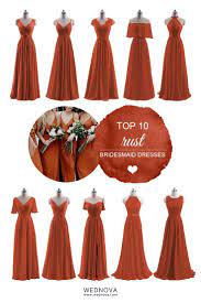Rust Bridesmaid Dresses For Fall Weddings Fall Bridesmaid Dresses Rust Bridesmaid Dress Wedding Bridesmaid Dresses