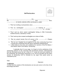 Self Declaration Form Punjab Fill Online Printable Fillable Blank Pdffiller