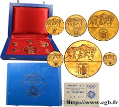 Lors de la création des jeux olympiques. Germany Coffret De 6 Medailles Xx Olympiades Jeux Olympiques D Ete De Munchen Fme 613260 Medals