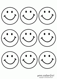 The spruce / wenjia tang take a break and have some fun with this collection of free, printable co. 9 Happy Faces Print Color Fun