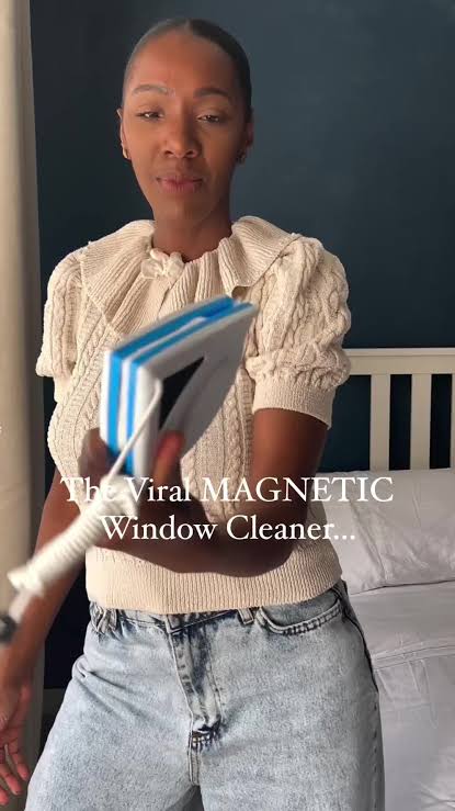 Probando el limpiador de vidrios magnético para la casa | TikTok