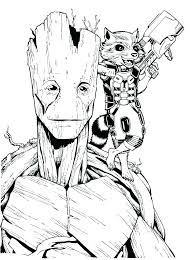 Not only are they fun to eat, they're fun to color! Groot Coloring Pages Coloring Home