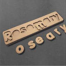 Charlotte and oliver were new zealand's most popular baby names in 2013. Learn My Name Puzzle Raw Mdf For You To Decorate Red Pepper Designz