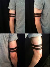 Amazing red solid band tattoo on half sleeve. Does This Tattoo Have A Meaning In The Gay Community Gaybros