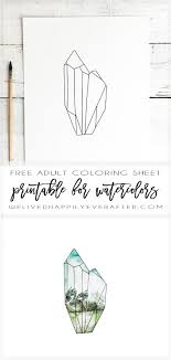 Mountain animals coloring pages for super fun time. Fun Geometric Crystal Winter Snowy Mountain Free Coloring Sheet Printable Watercolor Coloring Sheet For Kids Teens Adults We Lived Happily Ever After