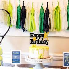 Tennis cake, tennis party decorations customccreationsbys 5 out of 5 stars (829) sale price $9.74 $ 9.74 Buy Tennis Cake Topper Happy Birthday Sign Tennis Ball Player Cake Decorations For Sport Theme Man Boy Girl Birthday Party Supplies Double Sided Black Sparkle Decor Online In Indonesia B088qjdy1z