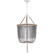 Safavieh Angie Beaded 3 Light Gray Pendant Lit4476c The Home Depot Transitional Pendant Lighting Adjustable Pendant Beaded Chandelier