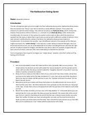 Radioactive decay is used in carbon dating, fracking and radiotherapy. Astro Lab 5 Docx Lab 5 Radioactive Decay Objective To Model The Concept Of Radioactive Decay And Half Lives To Collect Analyze And Display Data In A Course Hero