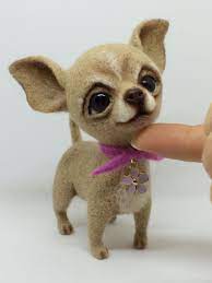 Bellos Perritos De Fieltro Tutoriales De Algunas Razas Para Confeccionarlos Y Muchas Ideas Dog Sculpture Teacup Chihuahua Puppies Pomeranian Dog