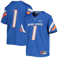 Youth Nike 1 Royal Boise State Broncos Untouchable Football Jersey