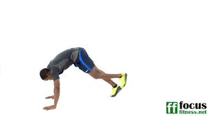 Upward facing dog is a powerful yoga pose that stretches the chest, shoulders and abdomen while strengthening the spine, arms and wrists. How To Do Downward Dog To Knee Tuck Exercise Gif Flab Fix