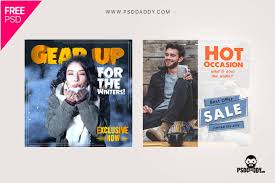 From the main page, click the blue + icon at the top of your screen. Winter Collection Social Media Template Set Psddaddy Com