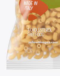 Download Matte Plastic Bag With Chifferini Pasta Mockup In Bag Sack Mockups On Yellow Images Object Mockups