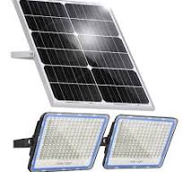 100W 12000LM Solar Flood Light Outdoor with Separate Panel ...