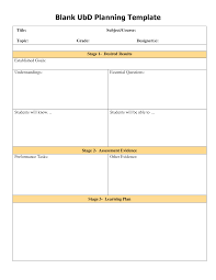 Blank Ubd Template Blank Ubd Planning Template Immaculate Heart Central Schools Blank Lesson Plan Template Teaching Plan Templates Lesson Plan Templates