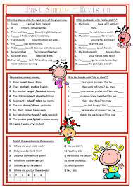 Past Simple Revision Worksheet Free Esl Printable Worksheets Made By Teachers English Worksheets For Kids English Grammar Worksheets Teaching English